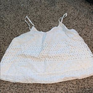 Off White Crop Top